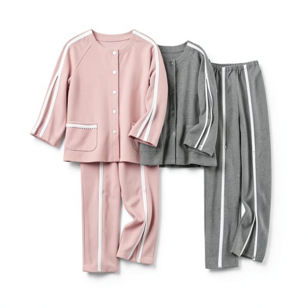 Hospital Gown HealthCare Soft Air Pink Large Patient Bed Gown-3