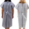 Hospital Gown Careoutfit Pack of 2 Snowflake Print Breathable-1