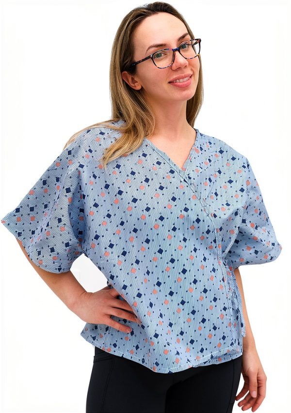 MediComfort Women's Mammography Gown Pack of 3 Polyester Cotton Blend-2
