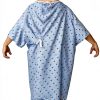 Hospital Gown 5XL Blue Diamond by Careoutfit Premium Cotton Polyester-2