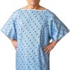 Hospital Gown 5XL Blue Diamond by Careoutfit Premium Cotton Polyester-1