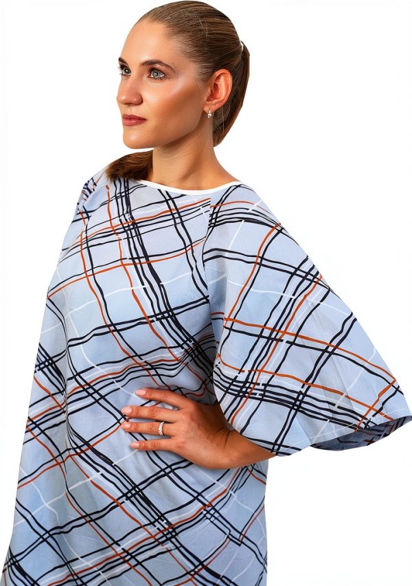 Hospital Gown 3 Pack by AMU Solutions Unisex Cotton Reusable 2XL-2