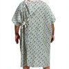 Medical Patient Gown MediGown Unisex Cotton-Poly Blend with IV Snap-2