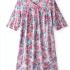 Adaptive Women's Nightgown CareEase Open‑Back Cherry Blossom XL-1