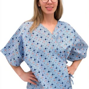 MediComfort Women's Mammography Gown Pack of 3 Polyester Cotton Blend-0