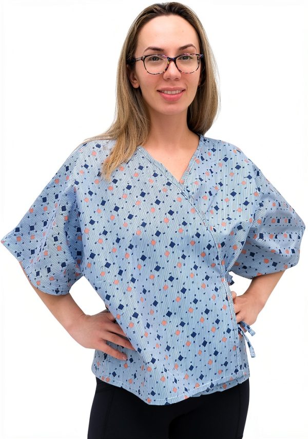 MediComfort Women's Mammography Gown Pack of 3 Polyester Cotton Blend-0