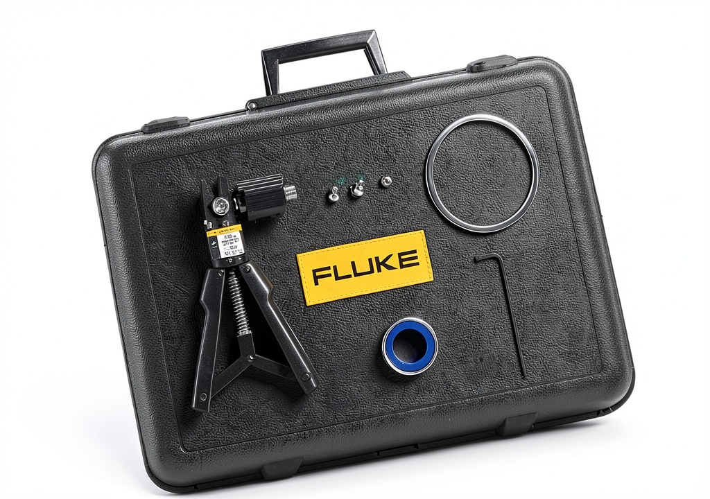 Installing Fluke Pressure Test Pump Kit FLUKE-700PTPK 0-600 PSI Foldable Beam on a wooden desk