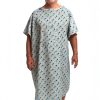 Medical Patient Gown MediGown Unisex Cotton-Poly Blend with IV Snap-0