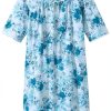 Adaptive Nightgown Comfort Open Back Snap Closure Cherry Blossom XL-0