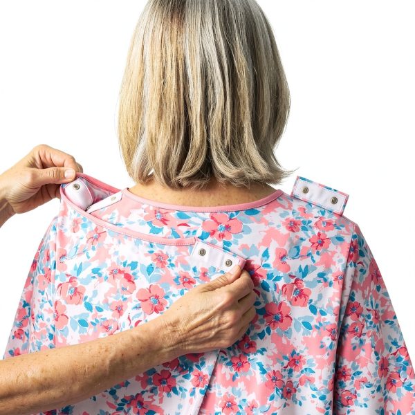 Adaptive Women's Nightgown CareEase Open‑Back Cherry Blossom XL-2