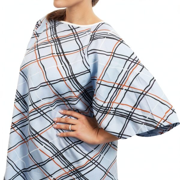 Hospital Gown 3 Pack by AMU Solutions Unisex Cotton Reusable 2XL-0