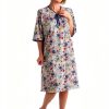 Adaptive Women's Nightgown CareEase Open‑Back Cherry Blossom XL-3