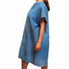 Hospital Gown AMU Solutions 12 Pack Blue Robe with Tie Closure-3
