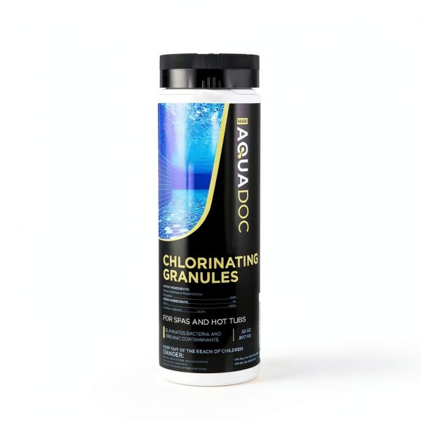 Spa Chlorine for Hot Tub Sanitizer 2lbs - Quick Dissolving Hot Tub Chlorine Granules, Spa Chemicals Made in The USA - AquaDoc-2