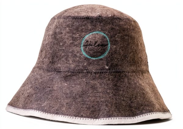 Halsa Sauna Hat, Natural Wool Sauna Cap for Men and Women, Eco-Friendly Insulating Headgear for Spa, Steam Room, Banya, Bathhouse, Comfortable, Breathable, Handmade, One Size Fits All-0