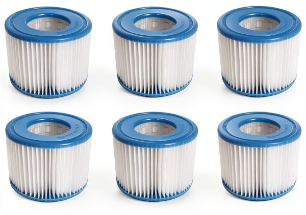 Hot Tub Filter Cartridge Size VI for Bestway, Lay-Z-Spa, Coleman SaluSpa 90352E 58323, 6 Pack-0