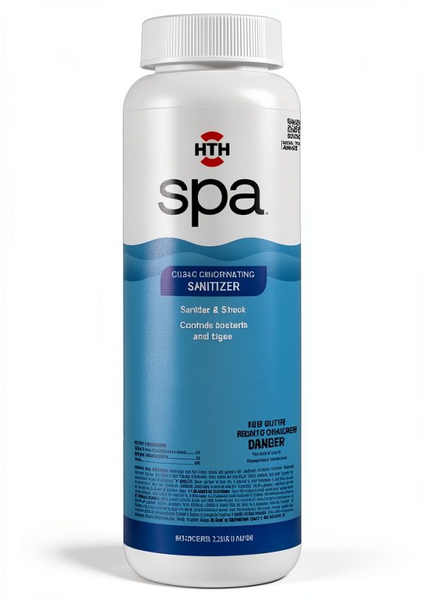 HTH Spa 86134 Clear Chlorinating Sanitizer, Spa & Hot Tub Chemical Controls Bacteria and Algae, 2.25 lbs-0