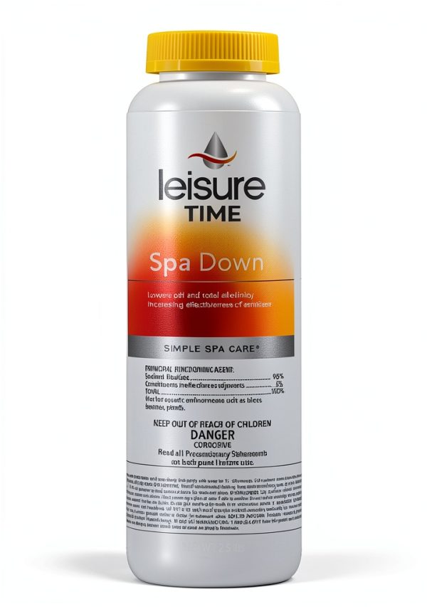 Leisure Time 22338 Spa Down, pH Reducer for Hot Tubs and Spas, Prevents Scaling and Clouding, Compatible with Various Sanitizers, 2.5lbs-0